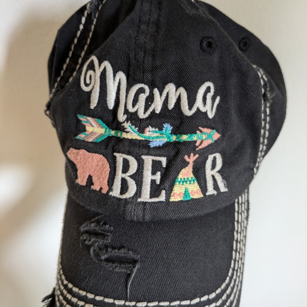 Mama Bear Embroidered Cap